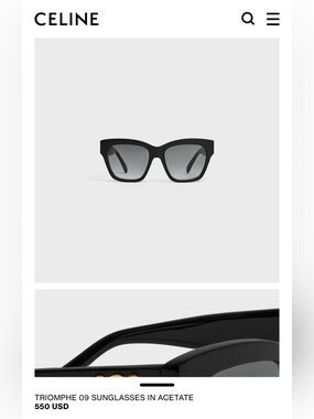 Celine | Accessories | Celine Cl4045f 0a Sunglasses Black Frame